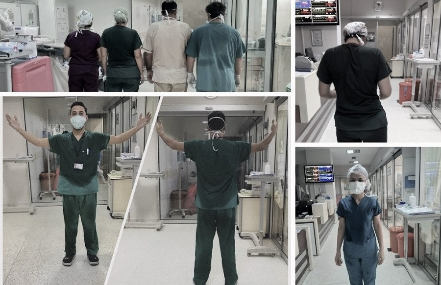 Doktorlar kovid-19’la savaşı anlatıyor: ‘Şartlarımızı görmüş olsalardı sokakta astronot gibi gezerlerdi’ Doktorlar kovid-19’la savaşı anlatıyor: ‘Şartlarımızı görmüş olsalardı sokakta astronot gibi gezerlerdi’